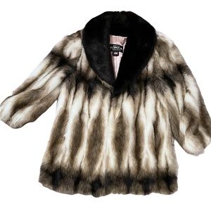 Olympia Luxurious Russian Sable Faux Fur Limited Inc. Jacket Size Large